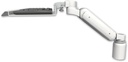 AccessMount™ Ultra 180 Arm desk mount with a 3" riser and a 12" keyboard tray
