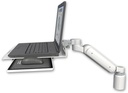 AccessMount™ Ultra 180 Arm desk mount with a 3" riser Laptop tray and slider