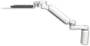 AccessMount™ Ultra 180 Arm desk mount with a 5" riser, a 12" flat keyboard tray, and an 6" arm