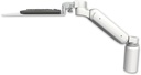 AccessMount™ Ultra 180 Arm desk mount with a 5" riser and a 12" flat keyboard tray