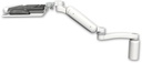 AccessMount™ Ultra 180 Arm desk mount with a 5" riser, a wrist-rest keyboard tray, and an 11" arm