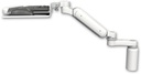 AccessMount™ Ultra 180 Arm desk mount with a 5" riser, a wrist-rest keyboard tray, and an 6" arm
