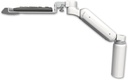 AccessMount™ Ultra 180 Arm desk mount with a 7.5" riser and a 12" keyboard tray