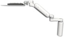 AccessMount™ Ultra 180 Arm desk mount with a 7.5" riser, a 12" flat keyboard tray, and an 6" arm
