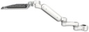 AccessMount™ Ultra 180 Arm mount for a 1.5" pole with a 12" keyboard tray and an 6" arm