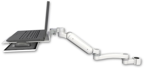 AccessMount™ Ultra 180 Arm mount for a 1.75" pole Laptop tray with slider and an 11" arm