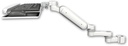 AccessMount™ Ultra 180 Arm mount for a 2" pole with a wrist-rest keyboard tray and an 6" arm