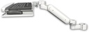 AccessMount™ Ultra 180 Arm mount for a 2" pole with a wrist-rest keyboard tray