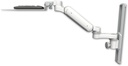 AccessMount™ Ultra 180 Arm mount on a 19" wall track slider with a 12" flat keyboard tray and an 6" arm