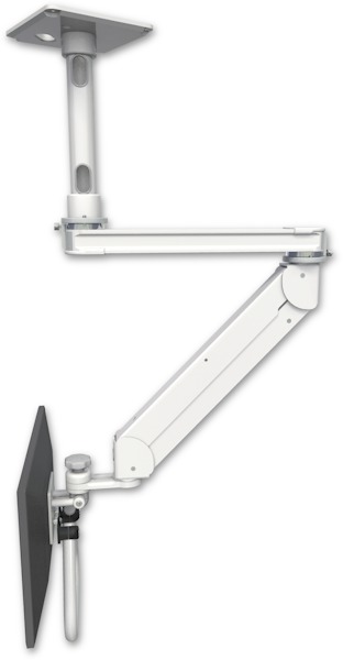 AccessMount™ Titan Elite ErgoVision LCD mount w/ 20" T2 arm ceiling mount with a 12" ext