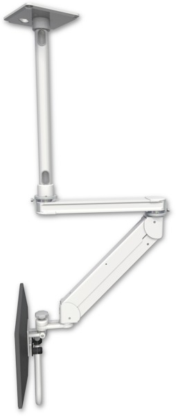 AccessMount™ Titan Elite ErgoVision LCD mount w/ 20" T2 arm ceiling mount with a 24" ext