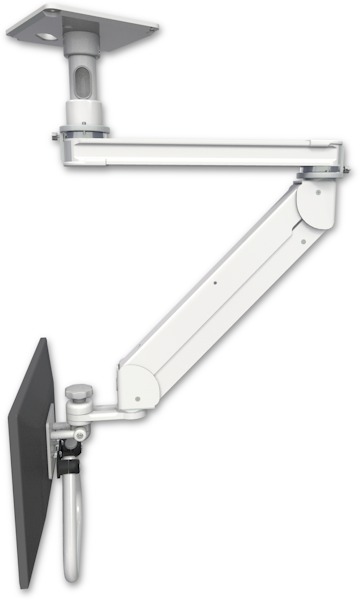 AccessMount™ Titan Elite ErgoVision LCD mount w/ 20" T2 arm ceiling mount with a 5" ext