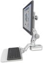 AccessMount™ Titan Paralink mount for a 2" pole with a 12" flat keyboard tray