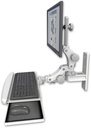 AccessMount™ Titan Paralink wall mount with a paralink keyboard tray w/ wrist rest bend