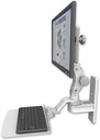 AccessMount™ Titan Paralink wall mount with a 12" flat keyboard tray