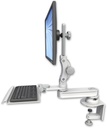 AccessMount™ Short single arm T2 Paralink LCD arm desk clamp with a 12" keyboard tray