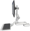 AccessMount™ Short single arm T2 Paralink LCD arm mount for a 2" pole with a 12" keyboard tray
