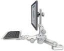 AccessMount™ Short T2 Paralink LCD arm mount for a 2" pole with a 12" paralink keyboard tray