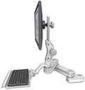 AccessMount™ Short T2 Paralink LCD arm mount for a 2" pole with a 12" keyboard tray