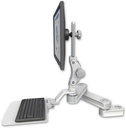 AccessMount™ Short T2 Paralink LCD arm mount for a 2" pole with a 12" flat keyboard tray