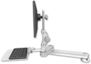 AccessMount™ Medium T2 Paralink LCD arm desk mount with a 12" flat keyboard tray