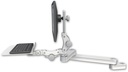 AccessMount™ Medium T2 Paralink LCD arm mount for a 2" pole with a 12" flat paralink keyboard tray