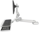 AccessMount™ Medium T2 Paralink LCD arm mount for a 2" pole with a wrist-rest keyboard tray