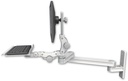 AccessMount™ Medium T2 Paralink LCD arm wall mount with a 12" paralink keyboard tray