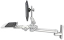 AccessMount™ Medium T2 Paralink LCD arm wall mount with a 12" flat paralink keyboard tray