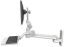 AccessMount™ Medium T2 Paralink LCD arm wall mount with a 12" flat keyboard tray