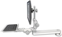 AccessMount™ Long single arm T2 Paralink LCD arm desk mount with a 12" paralink keyboard tray