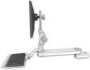 AccessMount™ Long single arm T2 Paralink LCD arm mount for a 2" pole with a 12" keyboard tray