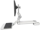 AccessMount™ Long single arm T2 Paralink LCD arm mount for a 2" pole with a 12" flat keyboard tray