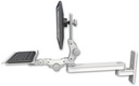 AccessMount™ Long single arm T2 Paralink LCD arm wall mount with a 12" paralink keyboard tray