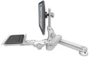 AccessMount™ Long T2 Paralink LCD arm desk mount with a 12" paralink keyboard tray