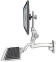 AccessMount™ Ultra 550 LCD wall mount with a 12" keyboard tray and an 11" arm