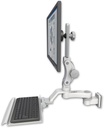 AccessMount™ Ultra 550 LCD 3.5" wall mount with a 12" keyboard tray and an 6" arm