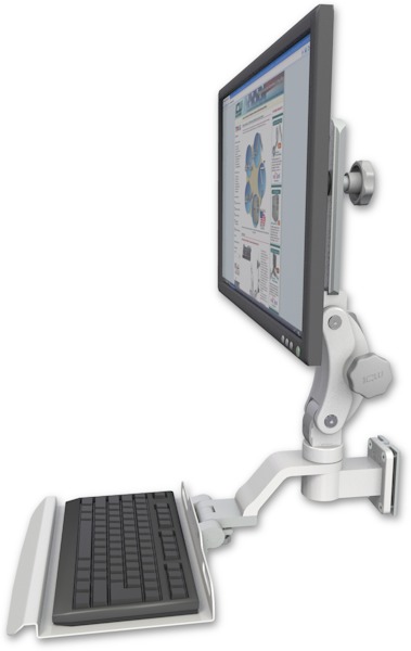AccessMount™ Ultra 550 LCD 3.5" wall mount with a 12" keyboard tray