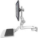 AccessMount™ Ultra 550 LCD 3.5" wall mount with a 12" flat keyboard tray and an 11" arm