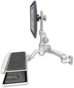 AccessMount™ Ultra 550 LCD 3.5" wall mount with a wrist-rest keyboard tray and a 20" double-arm