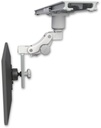 AccessMount™ Right-Angled 550 Paralink LCD mount mount on a ProSlide 28" track slider with a 1" riser