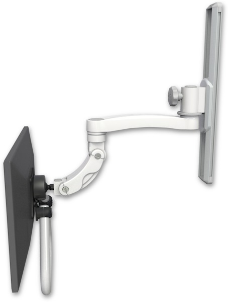 AccessMount™ Inverted Ultra 560 LCD mount on a 19" wall track slider with an 11" arm