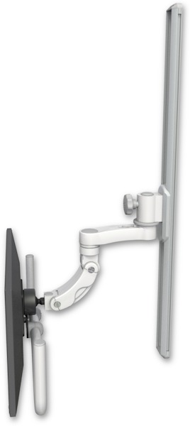 AccessMount™ Inverted Ultra 560 LCD mount on a 36" wall track slider with an 6" arm