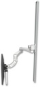 AccessMount™ Inverted Ultra 560 LCD mount on a 50" wall track slider with a 20" double-arm