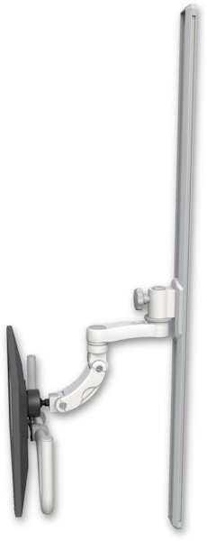 AccessMount™ Inverted Ultra 560 LCD mount on a 50" wall track slider with an 6" arm