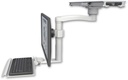 AccessMount™ Ultra ball pivot LCD mount on a ProSlide 28" track slider with a 12" keyboard tray and an 11" arm