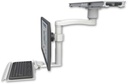 AccessMount™ Ultra ball pivot LCD mount on a ProSlide 28" track slider with a 1" riser, a 12" keyboard tray, and an 11" arm