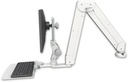 AccessMount™ Elite 5220 Paralink double arm LCD desk mount with a 12" flat keyboard tray