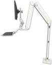 AccessMount™ Elite 5220 Paralink double arm LCD with a 36" floor pedestal and a 12" keyboard tray
