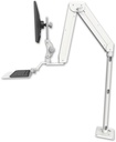 AccessMount™ Elite 5220 Paralink double arm LCD with a 36" floor pedestal and a 12" flat keyboard tray